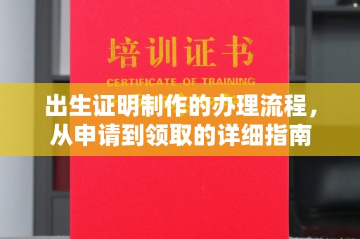扶余出生证明制作的办理流程，从申请到领取的详细指南