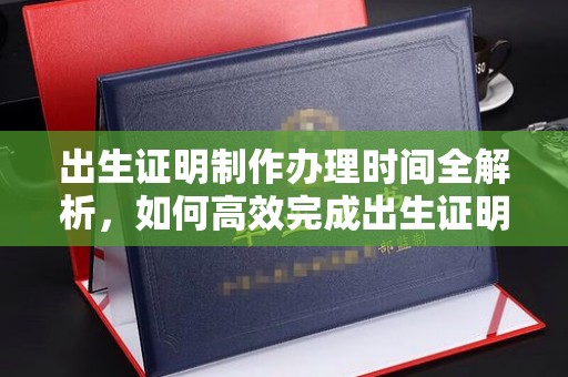 扶余出生证明制作办理时间全解析，如何高效完成出生证明申请？